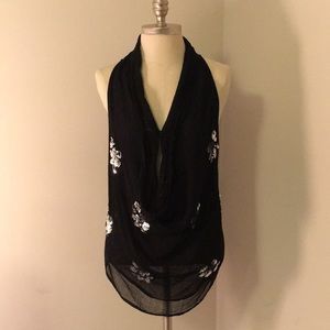 Sequin snap razorback tank